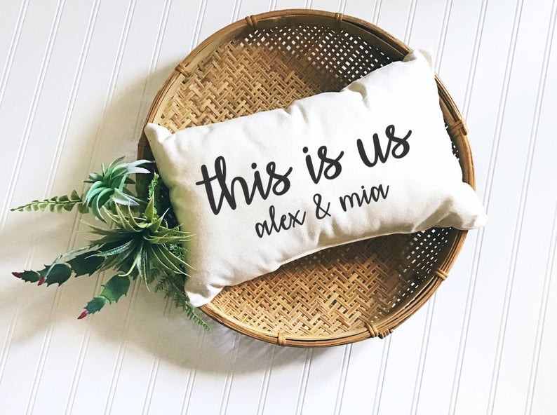 "This is us" Pillow Cover
