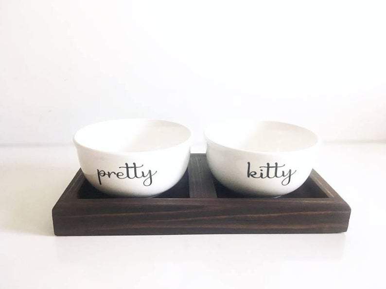 Pretty Kitty Pet Bowl Set – Highland Design Co